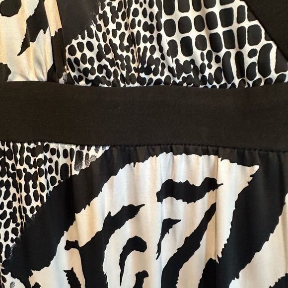 Bianca Nygard Black and White Zebra Print Maxi Dress - Picture 3 of 5